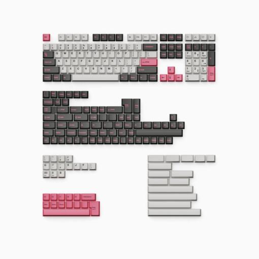 키크론 더블샷 체리프로파일 이중사출 PBT 영문 키캡 세트 Dolch Pink 219키 이미지